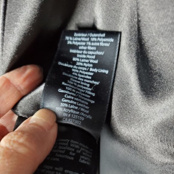 Mackage Odilia brown wool leather sleeves coat. Size XS - Picture 10 of 10